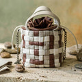 Plexa structured Italian leather bag handcrafted in Rome by Carola Polimanti